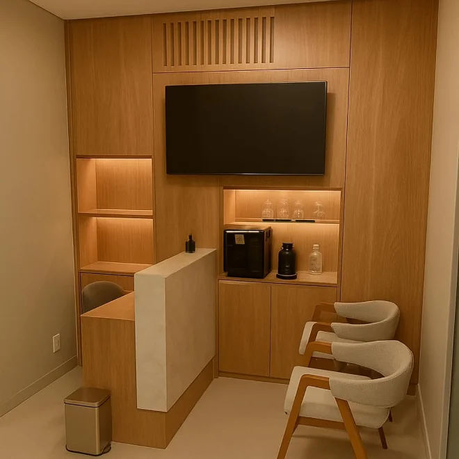 Recepção e sala de espera